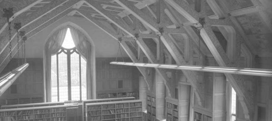 Research Archives Library Reading Room, viewing south (circa 1970s)