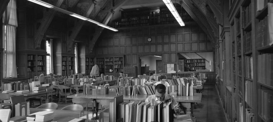 Research Archives Library Reading Room, viewing north (1963)