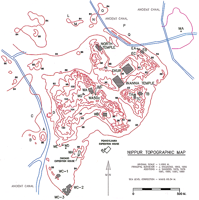 city of sumer map