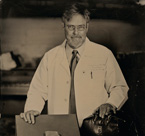 Kelly Nicholas, M.D., Ph.D., who runs the Neuro-oncology (brain tumor) Program at the University of Chicago Medical Center is shown with a clay tablet inscribed with texts from a Mesopotamian diagnostic and prognostic handbook (ca. 750–500 BC) that describes symptoms that can be compared with strokes and seizures. OIM A3441